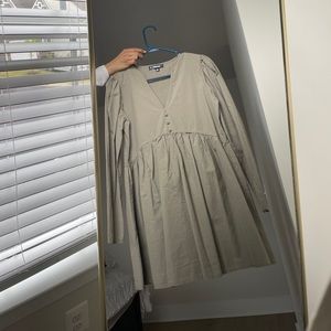 Missguided smock dress in Sage